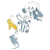 VW Jetta 2011-2014 1.6TDi CAY Motor Triger Üst Kapak 03L109107D - 3
