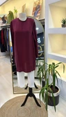 MİSSWHENCE İpek Tunik 37025 bordo thumbnail 1