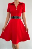 Kırmızı Kemerli Spor Elbise thumbnail 4