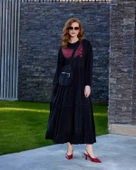 Misswhence Çanta Detaylı Elbise Siyah 37834 - 2