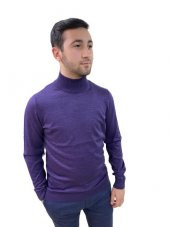Erkek Triko Kazak Yarım Balıkçı CRD1013 - 2