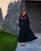 Misswhence Çanta Detaylı Elbise Siyah 37834 - 4