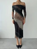 Sevilla Madonna Yaka Tül Elbise thumbnail 2