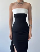 Terk Yırtmaç Detaylı Elbise thumbnail 7