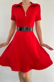 Kırmızı Kemerli Spor Elbise thumbnail 3