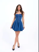 6807 KOT ELBİSE-MAVİ thumbnail 1