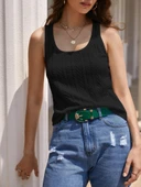 Kadın Askılı örgü Detay Bluz thumbnail 5