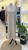 İNVEE ELBİSE  BEJ 7026 - 1