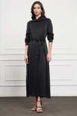 NUSS CUPRA İPEK ELBİSE 2057 SİYAH thumbnail 1