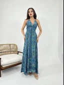 6959 ELBİSE-MAVİ thumbnail 1