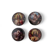 Aziz İsa Magnet Set 1 - 4'lü Jesus Christ Magnet - 1