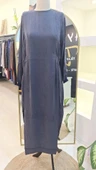 İNVEE ELBİSE MODAL KUMAS DOKUMLU 7013 LACİVERT - 5