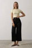 Kemer Pens Detaylı Pantolon - Siyah thumbnail 2