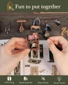 CUTEBEE DIY Kitap Köşesi Seti Toz Kapaklı - 7