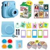 Fujifilm Instax Mini 11 Anlık Kamera Taşıma Çantası/Değer Paketi (20 Sayfa) - Mavi - 2