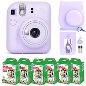 Fujifilm Instax Mini 12 Kamera/Mini Film (60 Sayfa)/Aksesuarlar - Mor - 2