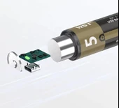 USB Type-C Şarjlı AA Pil 1.5V 1000+ Kez Şarj Edilebilir Lityum Pil 2 Adet Kalem Pil thumbnail 6