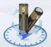 USB Type-C Şarjlı AA Pil 1.5V 1000+ Kez Şarj Edilebilir Lityum Pil 2 Adet Kalem Pil thumbnail 4