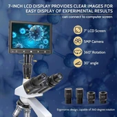 Crspexil 40X-5000X Bileşik Trinoküler Mikroskoplar thumbnail 3