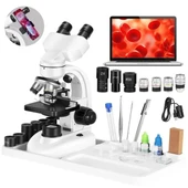 BOGRINUO Bileşik Binoküler Mikroskop 40X-2000X Büyütme thumbnail 9