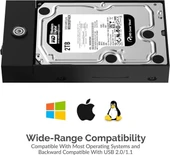 SABRENT USB 3.0 - SATA Harici Sabit Sürücü Lay-Flat Bağlantı İstasyonu thumbnail 10