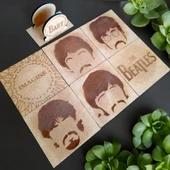 The Beatles Detaylı 6 Lı Bardak Altlığı thumbnail 1