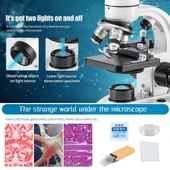 BOGRINUO Bileşik Binoküler Mikroskop 40X-2000X Büyütme thumbnail 7