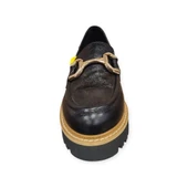 MAMMAMİA D25YA-3790 TOPUKLU HAFİF LOAFER DERİ KADIN AYAKKABI thumbnail 4