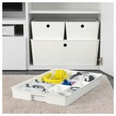 Çok Amaçlı Bölmeli Kutu Beyaz Renk IKEA Takı-Çekmece Düzenleme Kutusu 53x36x6 Cm thumbnail 2