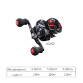 Valkyrie AE2000 Baitcasting Sol El Çıkrık 7:2:1 Olta Makinesi Motoru - 6