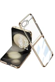 Samsung Galaxy Z Flip 5 Kılıf Fold Element Kapak - Gold - 1