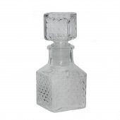 5 Adet 4,5x11cm Kristal Cam Kapaklı Şişe Baklava Motif - 3