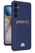 Samsung Galaxy A26 Kılıf Kelvin Kartvizitli Silikon - Lacivert - 2