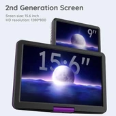 BOIFUN Taşınabilir DVD Oynatıcı 15.6" Geniş HD Ekran - 2