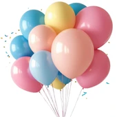 Karışık Renkli Soft Balon 100 Adet 13 inç 33 cm - 1