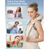 Ozmik MS.101 Şarjlı 4D Ovmalı Isıtmalı Masaj Yastığı Boyun, Omuz, Sırt Masaj Aleti - 8