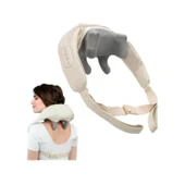 Ozmik MS.101 Şarjlı 4D Ovmalı Isıtmalı Masaj Yastığı Boyun, Omuz, Sırt Masaj Aleti - 1