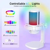 MAONO USB RGB Işıklı Kondenser Oyun Mikrofonu thumbnail 3