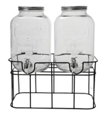 Cam Sebil, Limonatalık 2'li Set,  (5+5=10 Litre) thumbnail 2