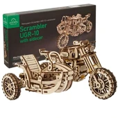 Ugears 3D Ahşap Puzzle Motosiklet Modeli thumbnail 10
