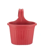 Omnipazar SO-TOM1 Tombik Askılı Balkon Saksı 3 lt Kırmızı 6 Adet thumbnail 2