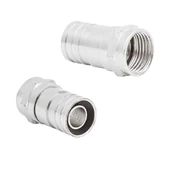 F Konnektör Sıkmalı RG6 Kısa Tip - 1