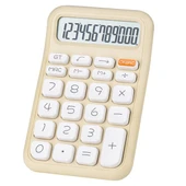 Powermaster PM-25408 Krem Renk Beyaz Tuş 12 Haneli Hesap Makinesi - 1