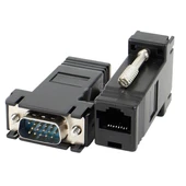 Powermaster VGA Extender RJ45 CAT5/CAT6/CAT7 Uzatıcı Çevirici (2'li Paket) - 1