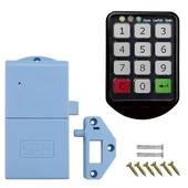 PowerMaster PM-26724 Tuş Şifreli Siyah Çekmece Dolap Kilidi (2'li Paket) - 1