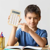 Powermaster PM-25408 Krem Renk Beyaz Tuş 12 Haneli Hesap Makinesi - 3