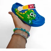 Calx 9043 Mavi Crks Dinazor Fifürlü Erkek Çocuk Havuz Plaj Terlik thumbnail 7