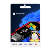 Windows 11 Bootable USB ( Format -Freedos) & Windows 11 Pro Dijital Lisans Anahtarı - 1