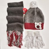 Çocuk Bere-Atkı-Eldiven Takımı 6-12 Yaş - 1