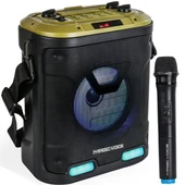 Magicvoice MV-6005 VHF El Mikrofonlu USB-SD-Bluetooth Işıklı 30 W Taşınabilir Şarjlı  Seyyar Anfi - 2